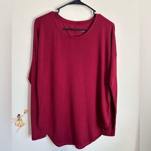 The North Face Women's FlashDry Top Red Size M Long Sleeve Crewneck